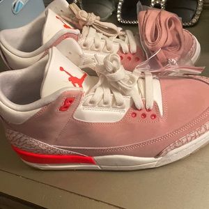 Pink and red Jordan’s